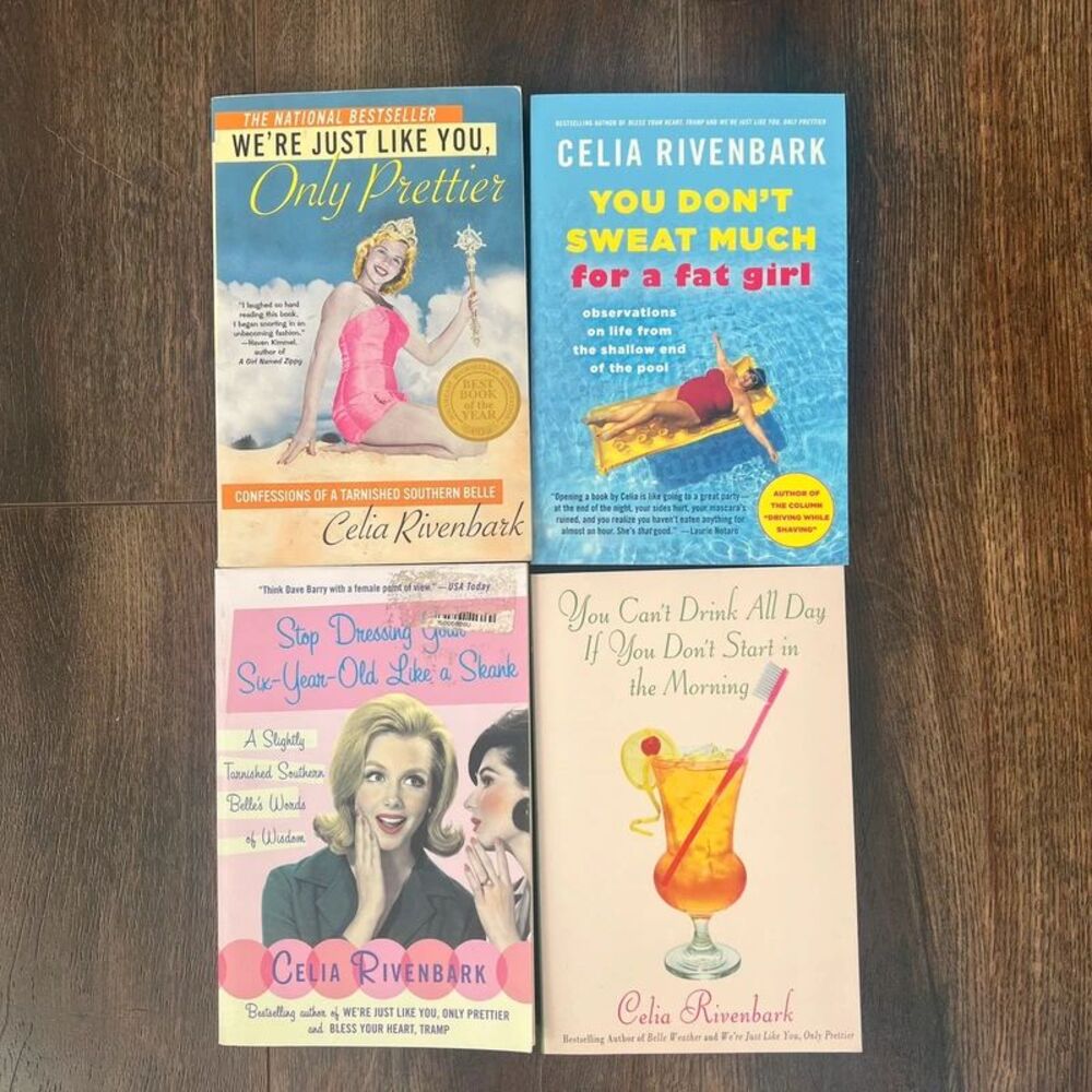 Celia Riverbank Book Lot Set of 4 Southern Humor Paperbacks